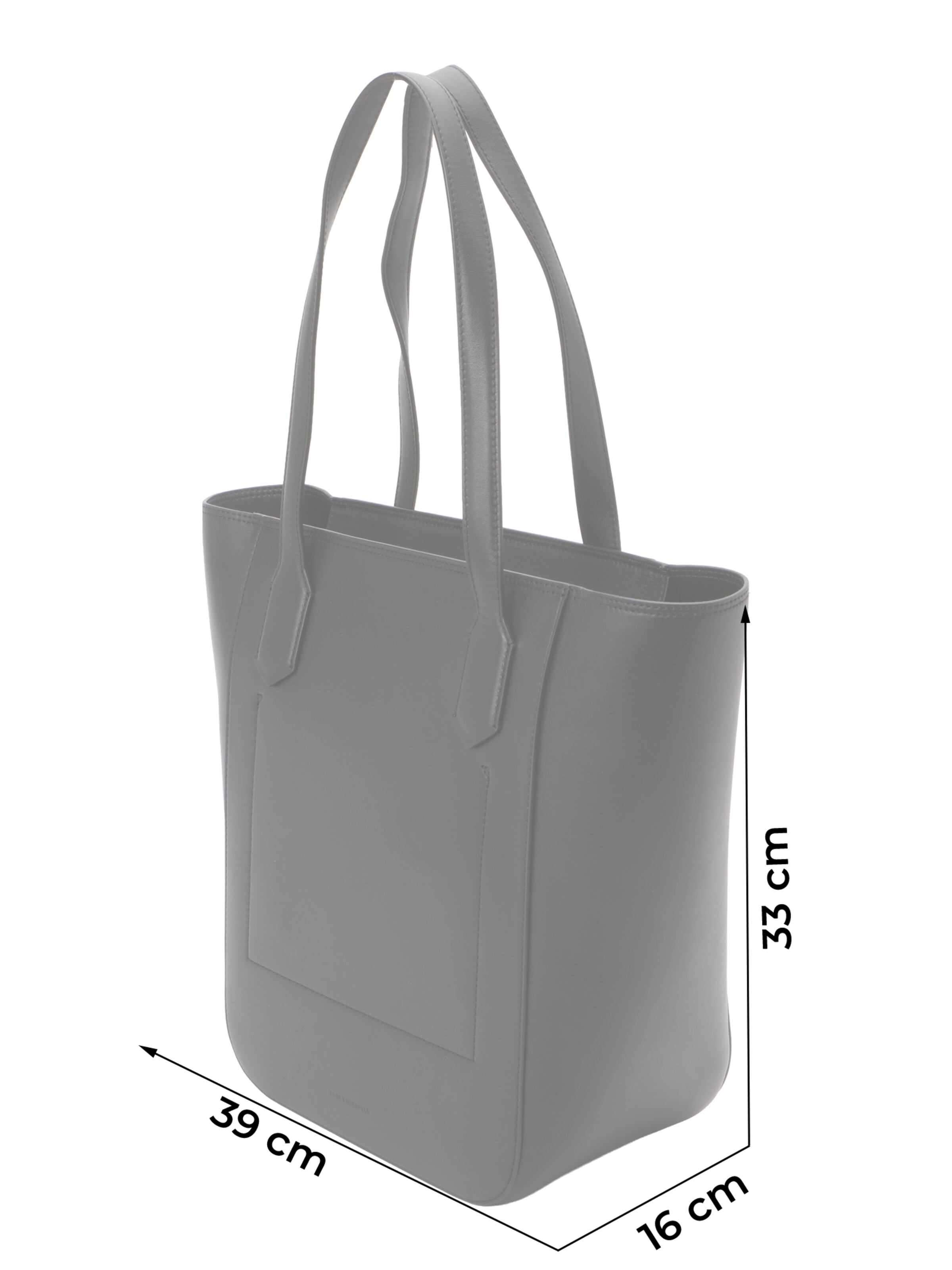 Karl Lagerfeld Shopper táska 'K/FOREVER' - fekete: elől