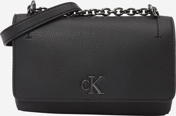 Sac bandoulière Calvin Klein Jeans en noir : devant