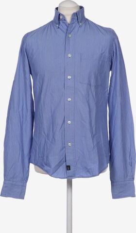 Abercrombie & Fitch Button Up Shirt in S in Blue: front