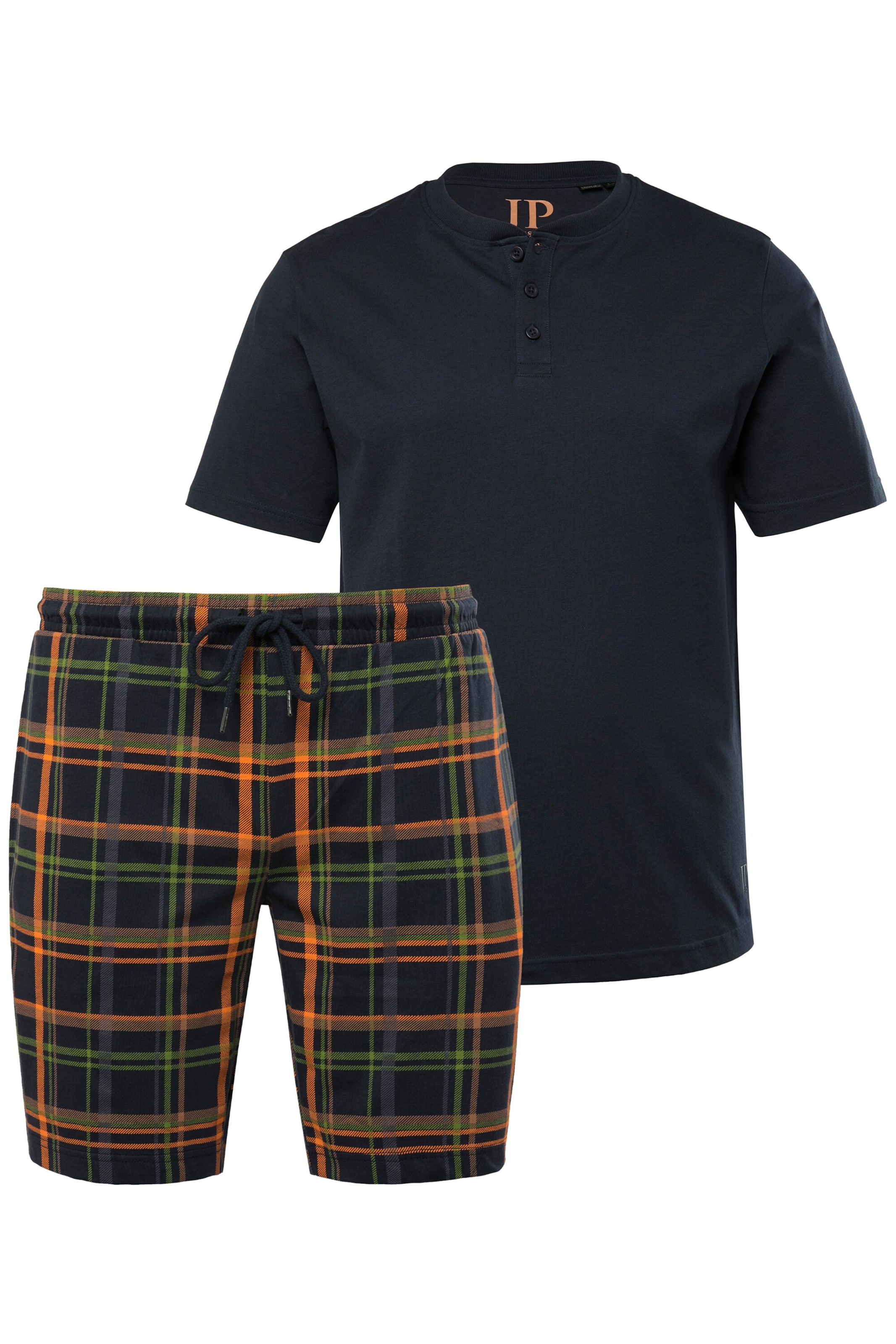 JP1880 Pyjama lang in Blauw: voorkant