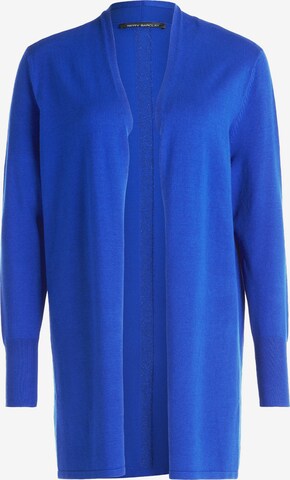 Betty Barclay Feinstrickjacke mit Lurexkanten in Blau: predná strana