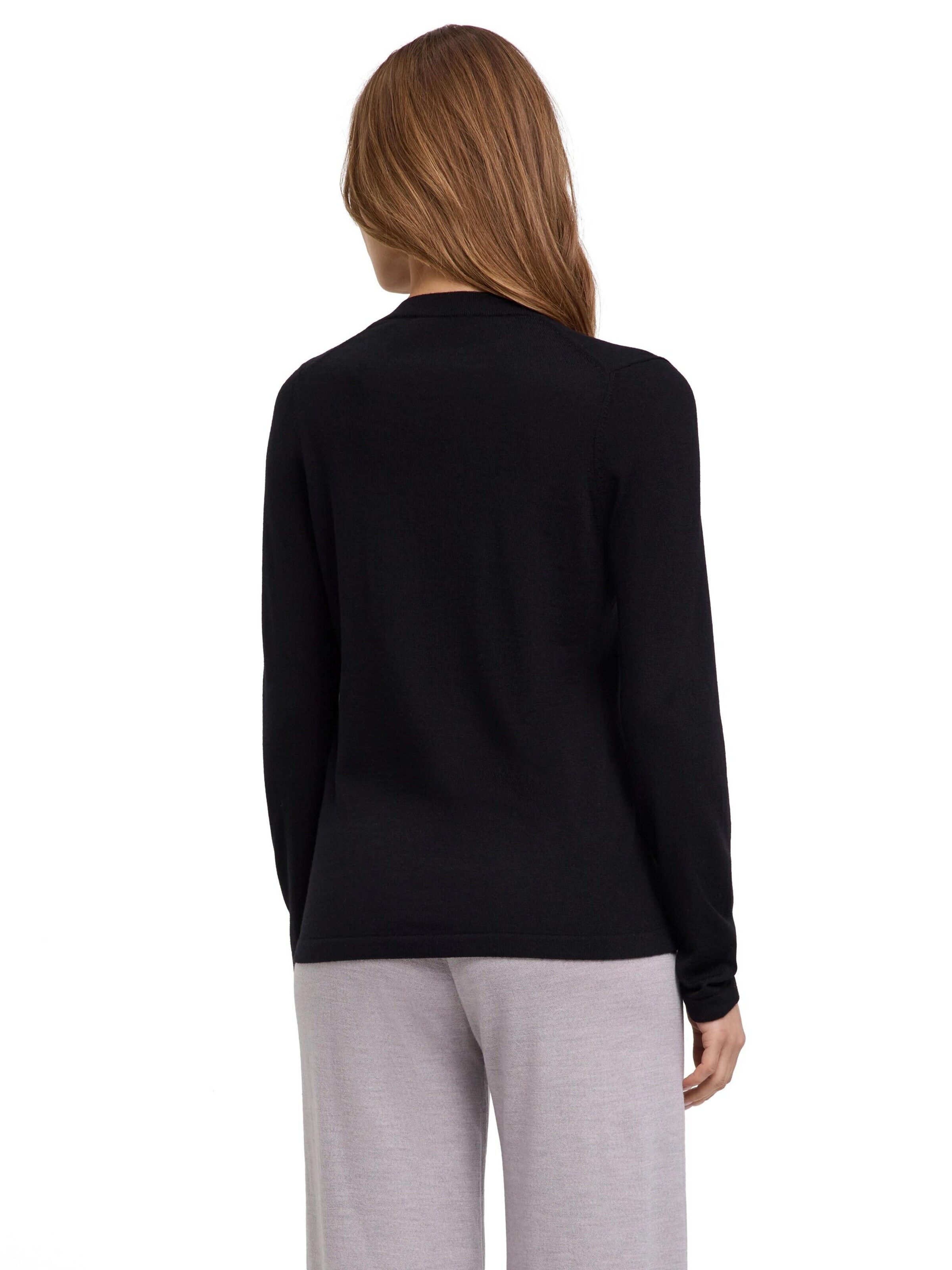 FALKE Pullover 'Pure Merino Wool'‌‌‌‌‌‌‌ in Schwarz