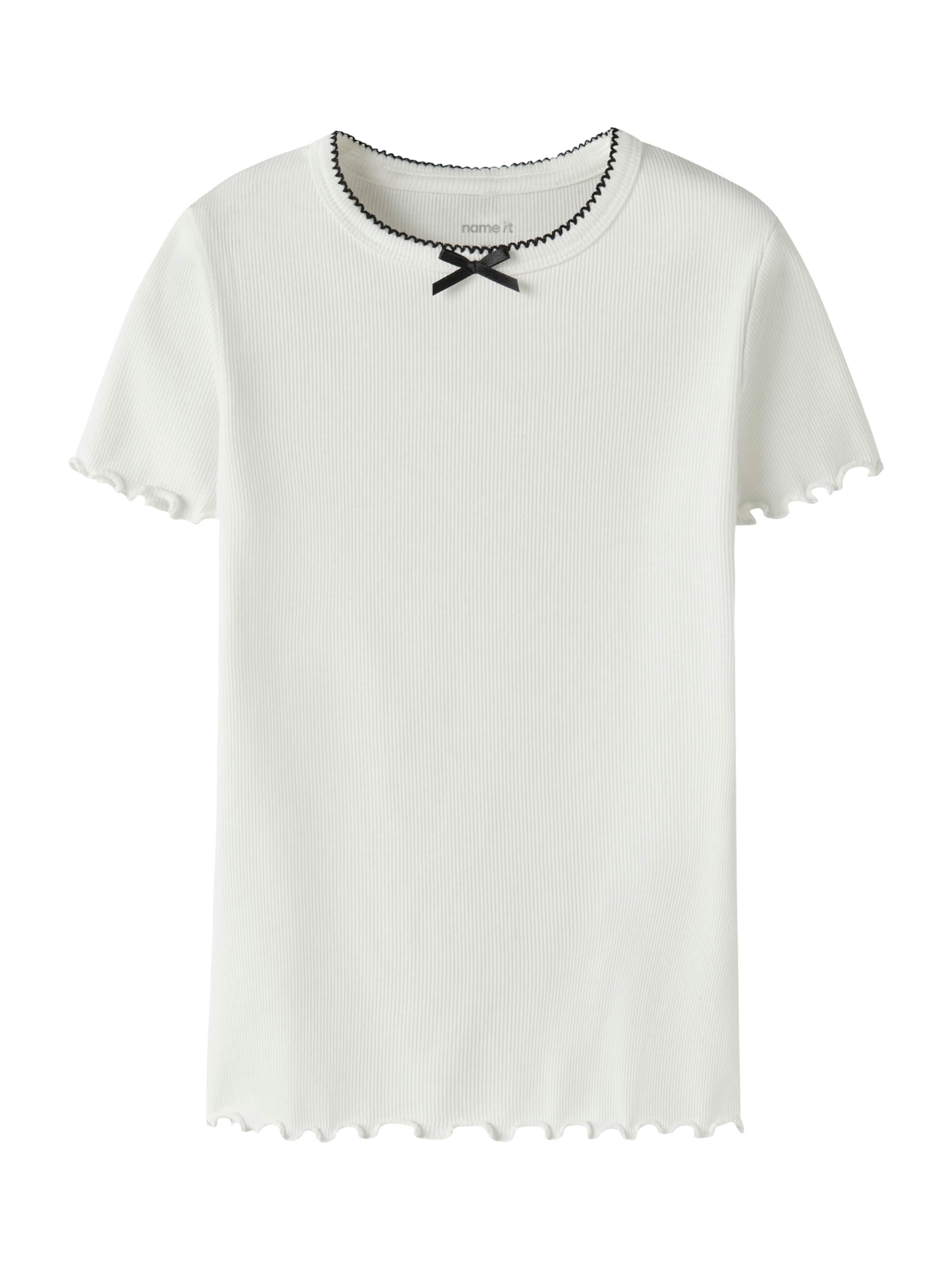 Tricou 'NKFFIONA' de la NAME IT pe alb: față