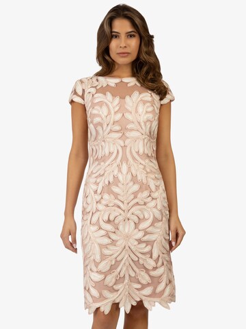 APART Cocktail Dress in Beige: front