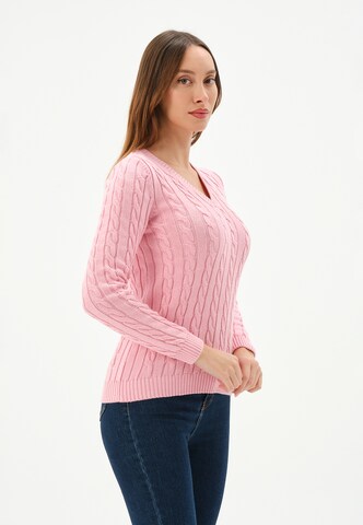 Pull-over Giorgio di Mare en rose