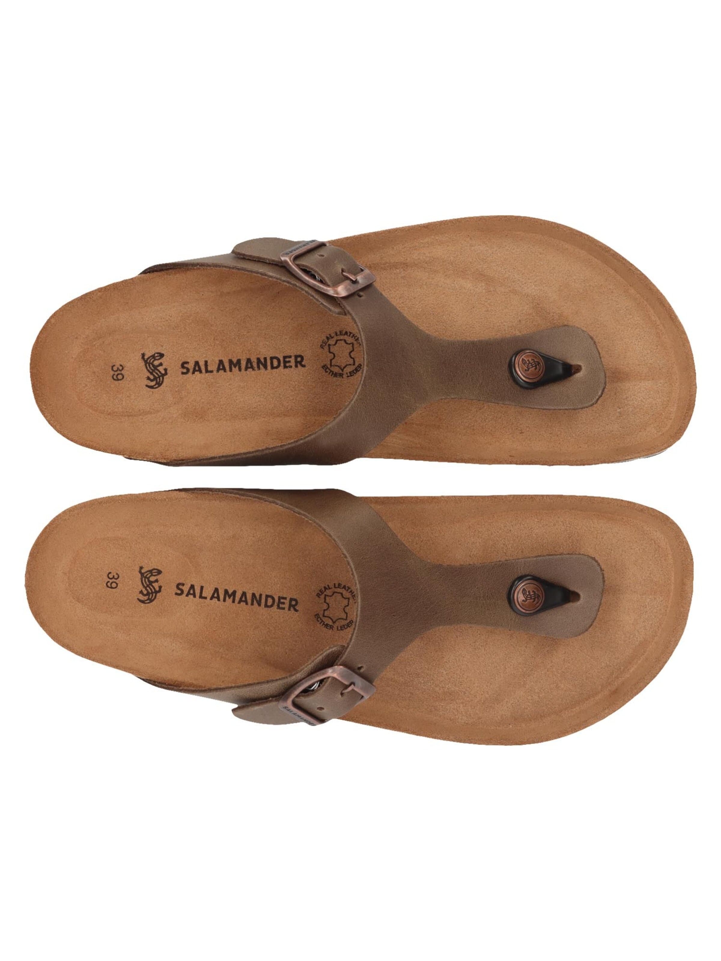 SALAMANDER T-bar sandals in Brown