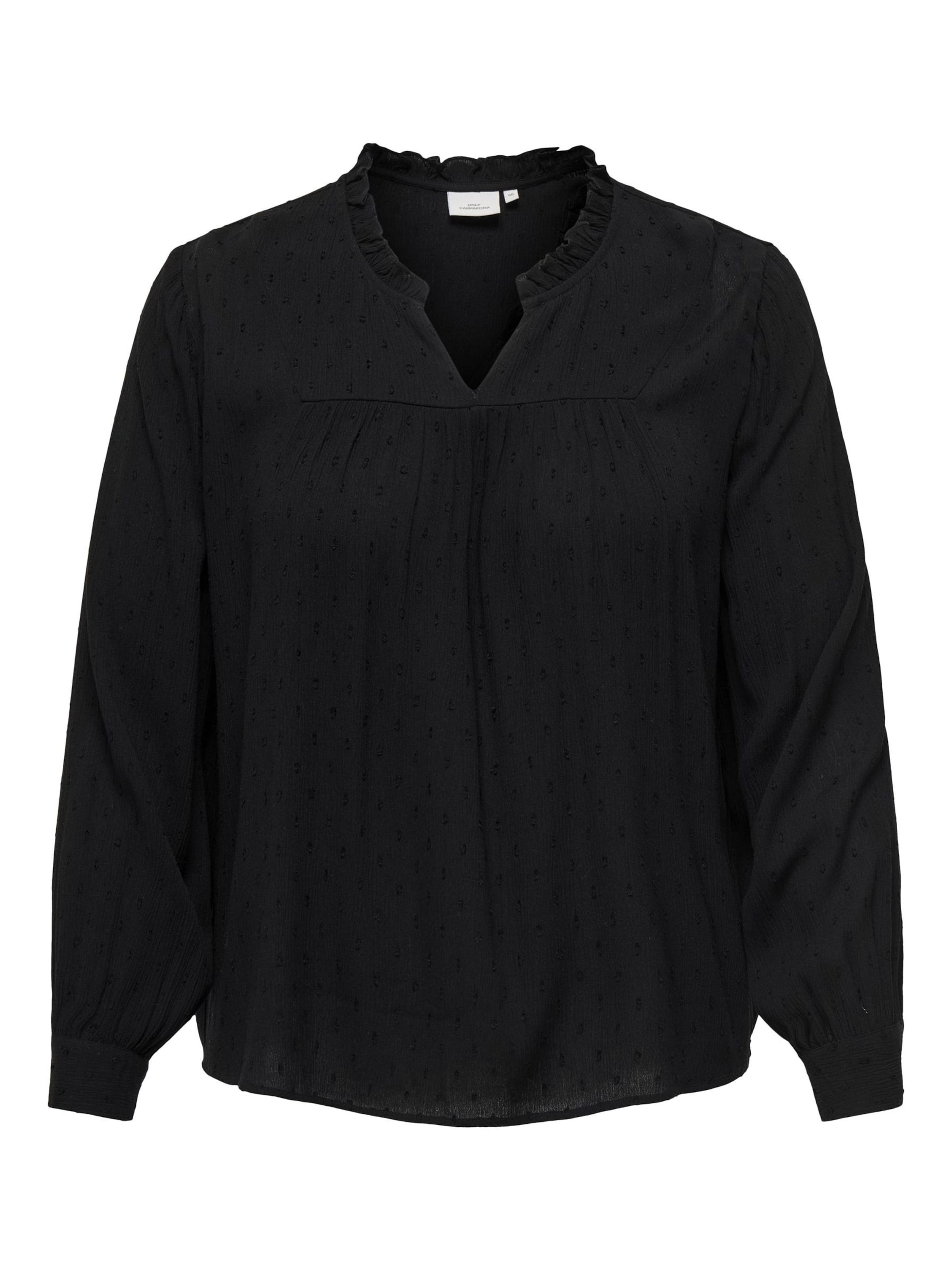 ONLY Carmakoma Blouse in Black: front