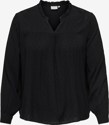 Camicia da donna di ONLY Carmakoma in nero: frontale