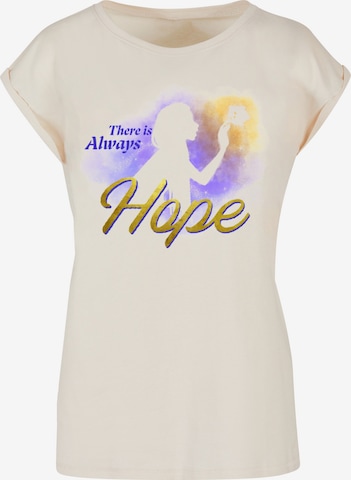ABSOLUTE CULT Shirt ' Wish - Gradient There Is Always Hope' in Beige: voorkant