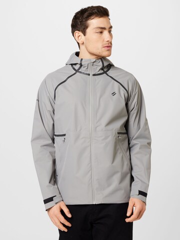 Superdry Weatherproof jacket in Grey: front
