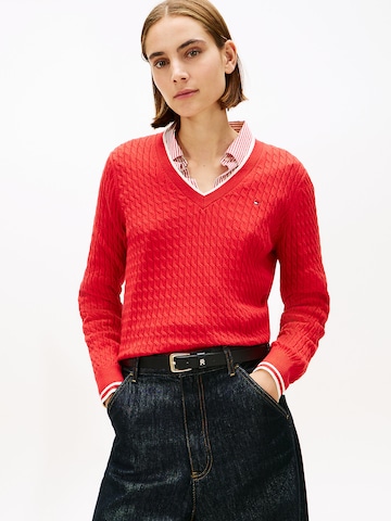 TOMMY HILFIGER Pullover in Rot: Vorderseite