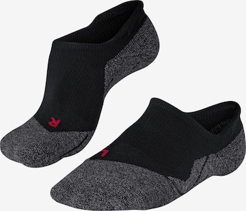 FALKE Athletic Socks 'RU3 Comfort Invisible' in Black: front