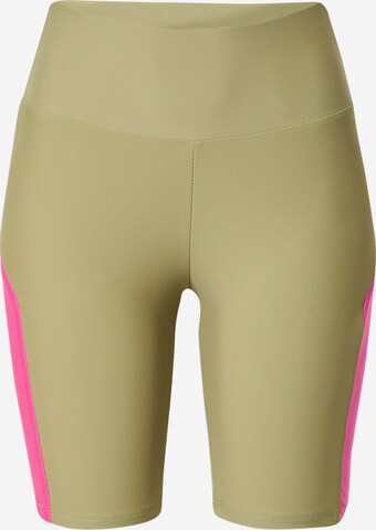 Urban Classics Skinny Leggings in Groen: voorkant