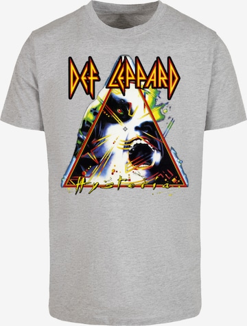 F4NT4STIC T-Shirt 'Def Leppard Hysteria' in Grau: Vorderseite