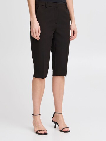 ICHI Regular Shorts ' IHLEXI ' in Schwarz