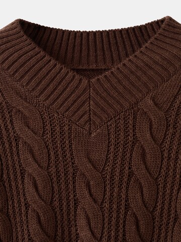 Pulover 'BRONX' de la MANGO pe maro