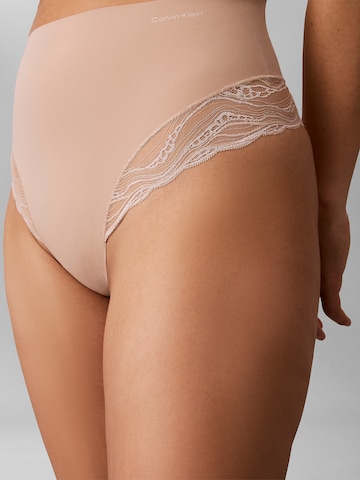 Slip scultant 'Sensual Stretch Lace' Calvin Klein en marron