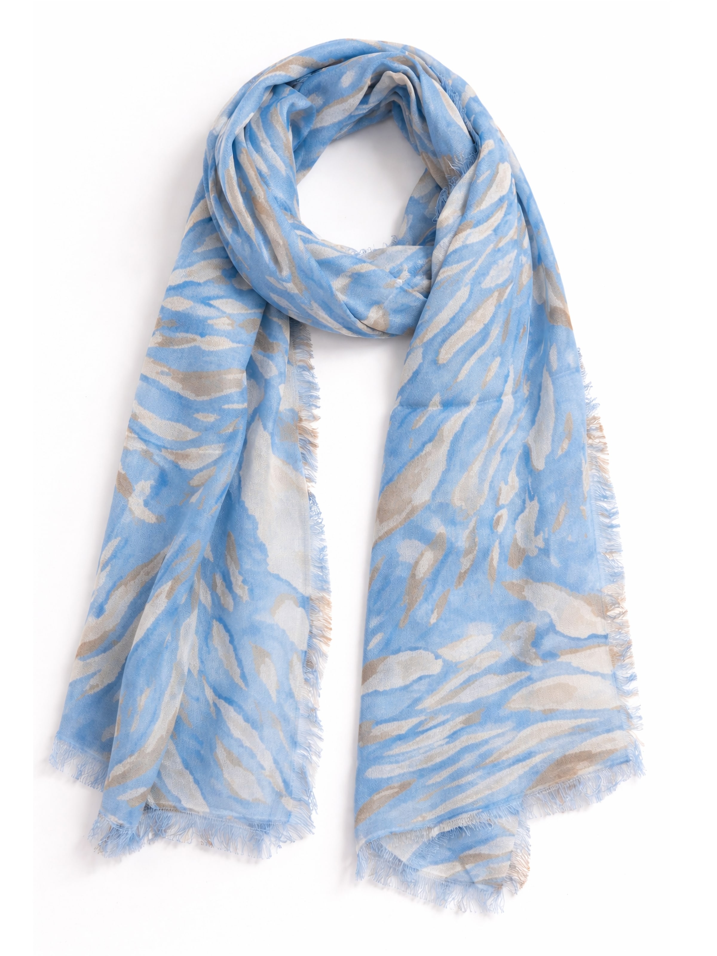 COLLEZIONE ALESSANDRO Scarf 'Heaven' in Blue: front