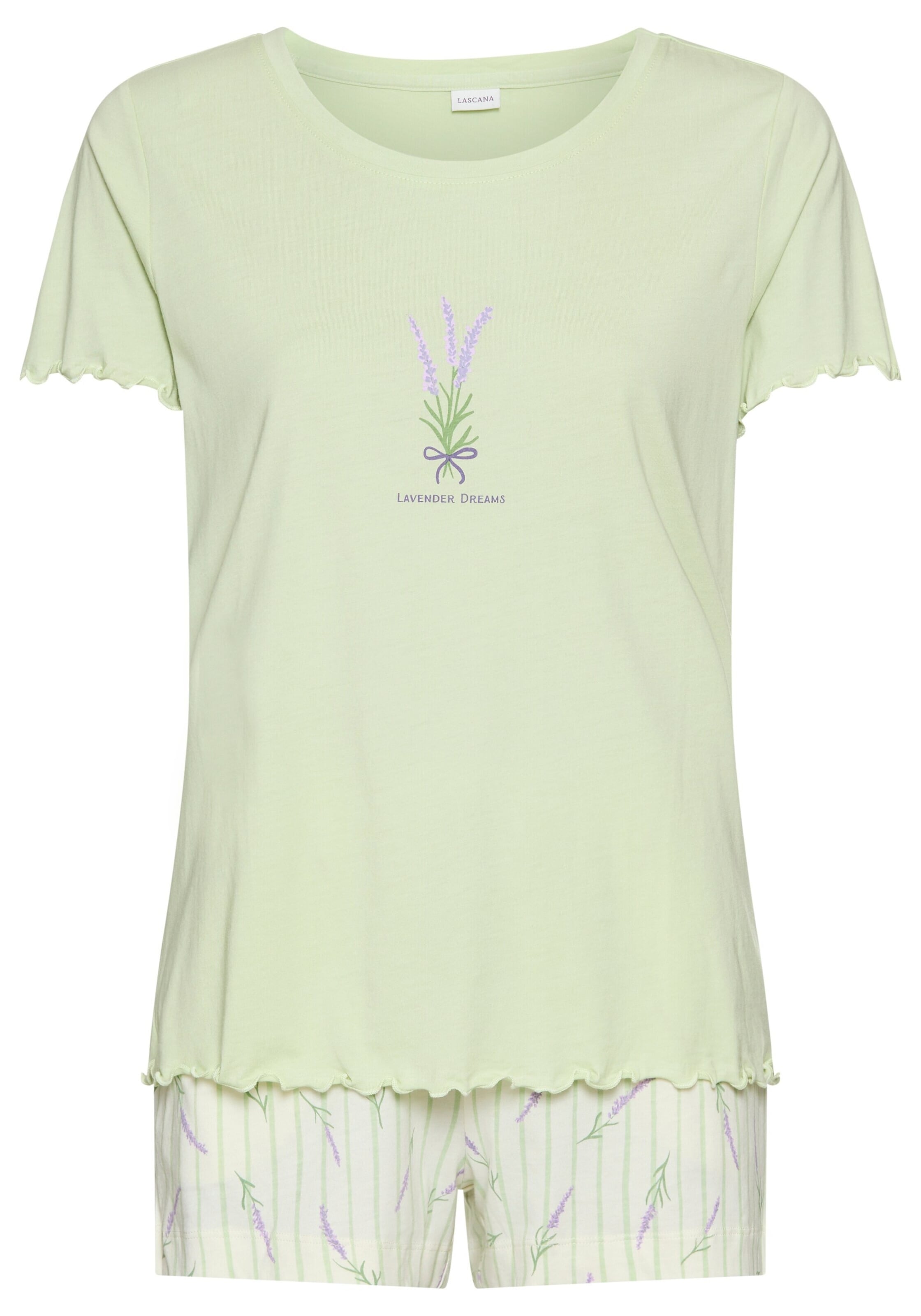 LASCANA Pyžamo - Zelená: predná strana