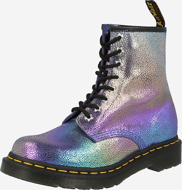 Bottines à lacets Dr. Martens en violet : devant