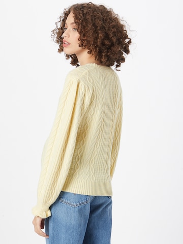 Geacă tricotată 'Beate' de la KAREN BY SIMONSEN pe galben