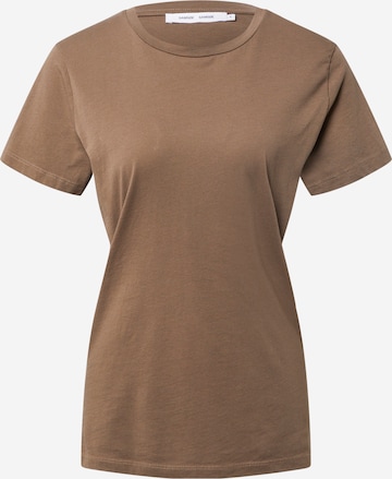 Samsøe Samsøe Shirt 'Solly solid' in Brown: front