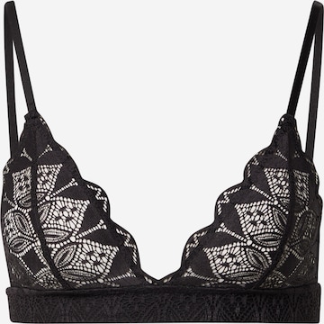 ETAM Triangle Bra in Black: front