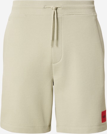 HUGO Обычный Штаны 'Diz' в Зеленый: спереди