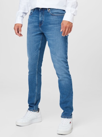 SCOTCH & SODA Обычный Джинсы 'Skim skinny jeans in organic cotton — Sp' в Синий: спереди