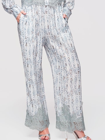 Ombre Wide leg Broek in Blauw