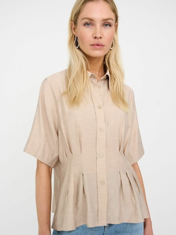 T-shirt ' PD-Viola Peplum ' Ivy Copenhagen en beige : devant