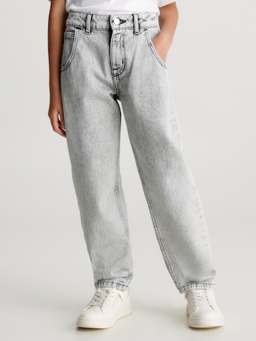 Calvin Klein Jeans - Loosefit Vaquero en gris: frente