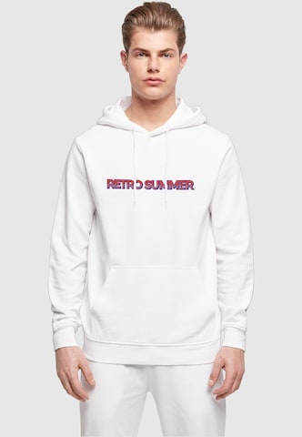 Merchcode Sweatshirt 'Summer - Retro' in Wit: voorkant