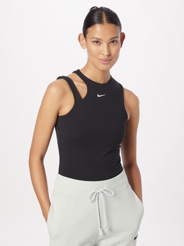 Nike Sportswear Rövid body - fekete: elől