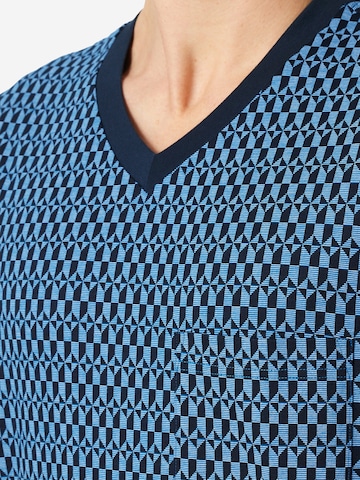 SCHIESSER Pyjama kort 'Comfort Nightwear' in Blauw