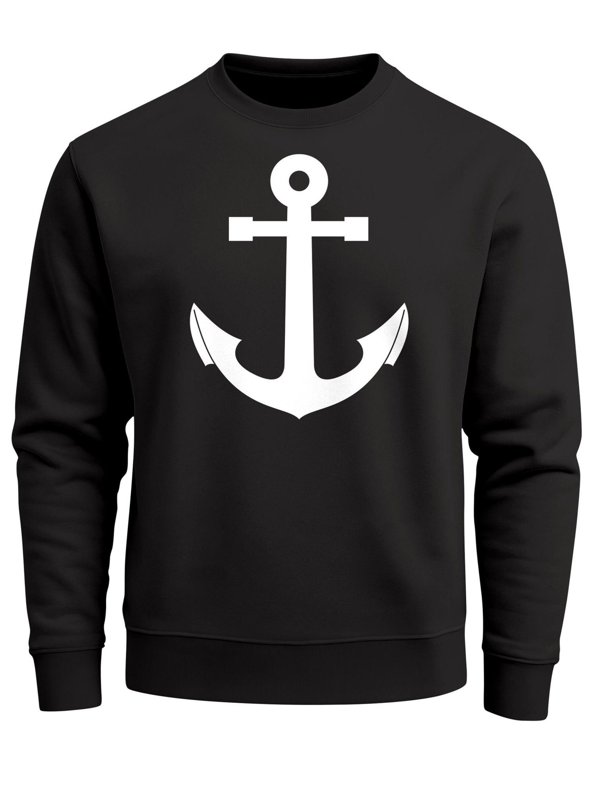 Neverless Sweatshirt 'Anker V2' in Black: front