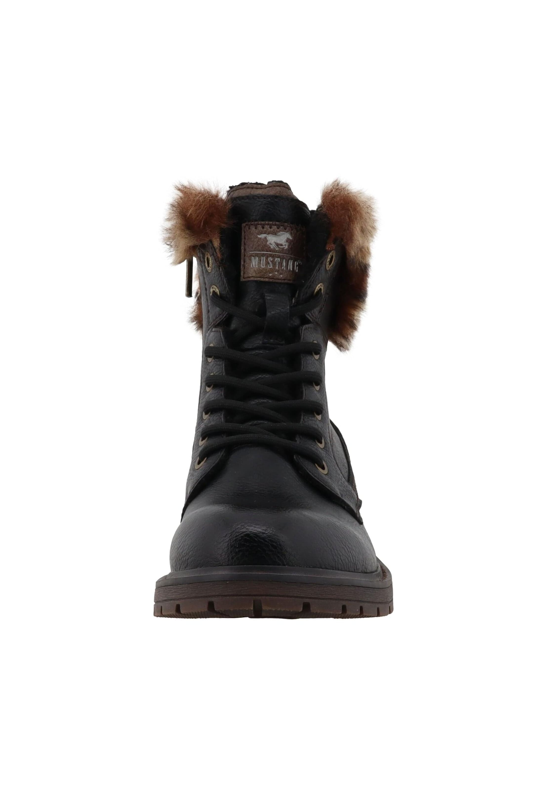 MUSTANG Veterlaarsjes 'Bienke' in Zwart