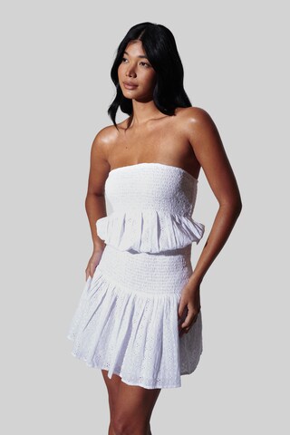 Robe South Beach en blanc : devant