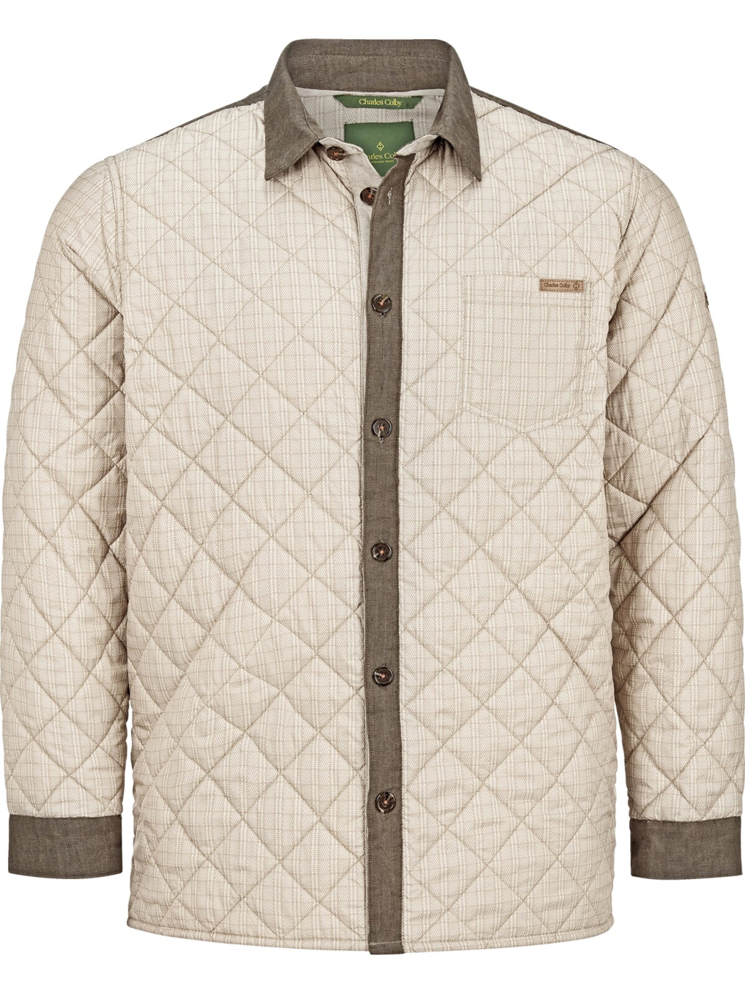 Charles Colby Jacke 'Duke Frederick' in Beige: Vorderseite