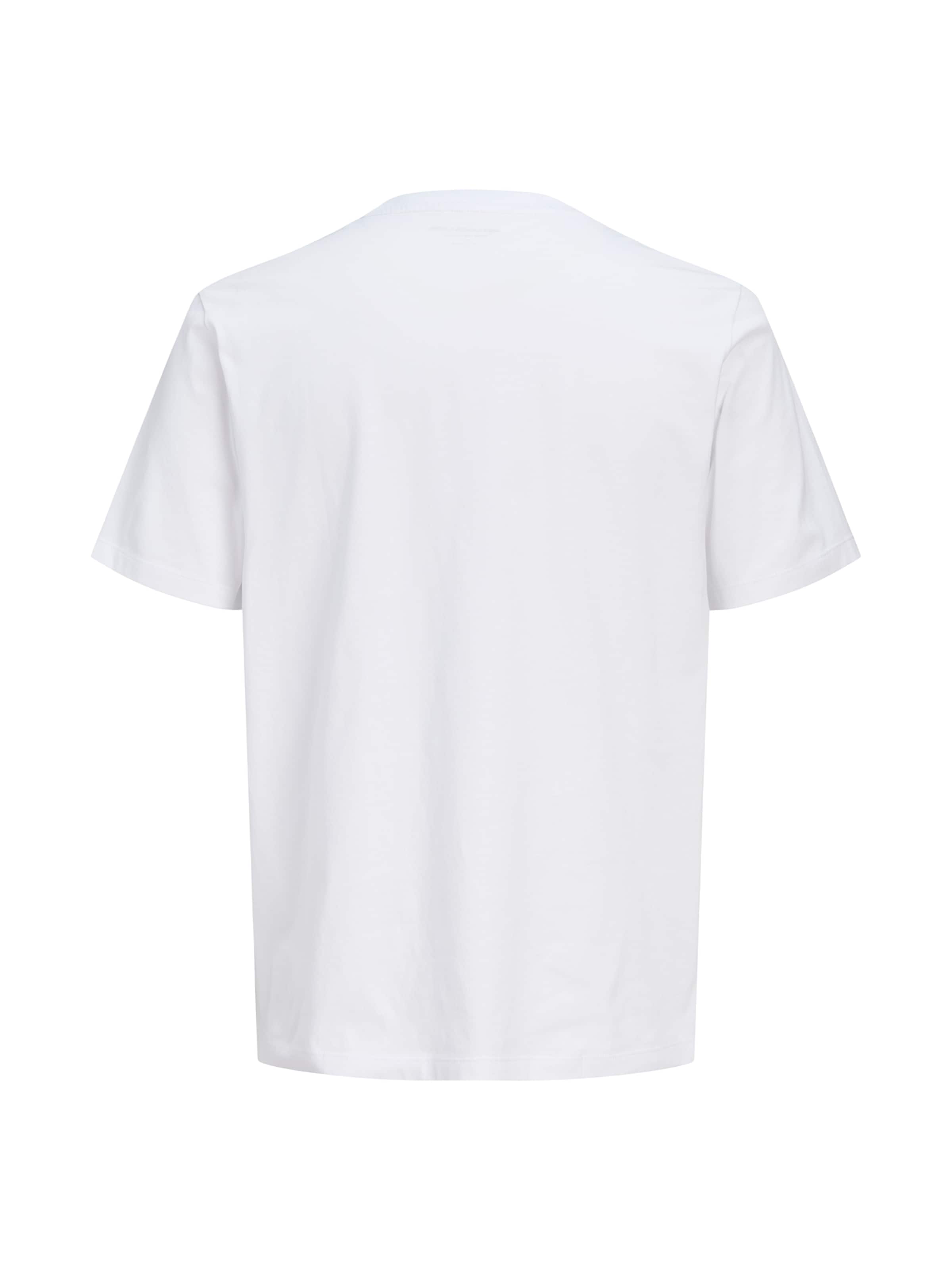T-Shirt 'JCOECHO' JACK & JONES en blanc