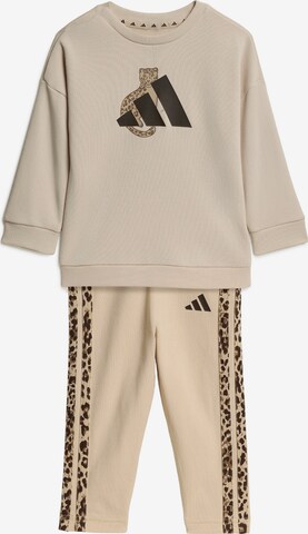 Costum de trening de la ADIDAS SPORTSWEAR pe gri: față