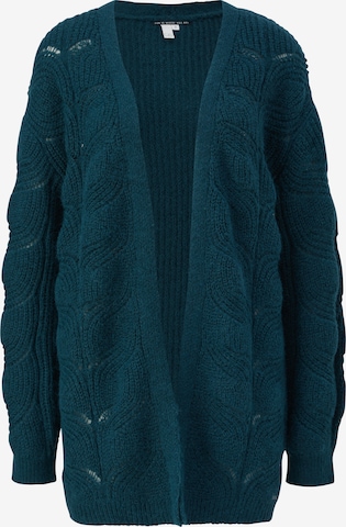 QS Strickjacke in Grün: Vorderseite