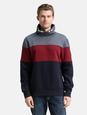 Sweat-shirt TOM TAILOR en bleu : devant