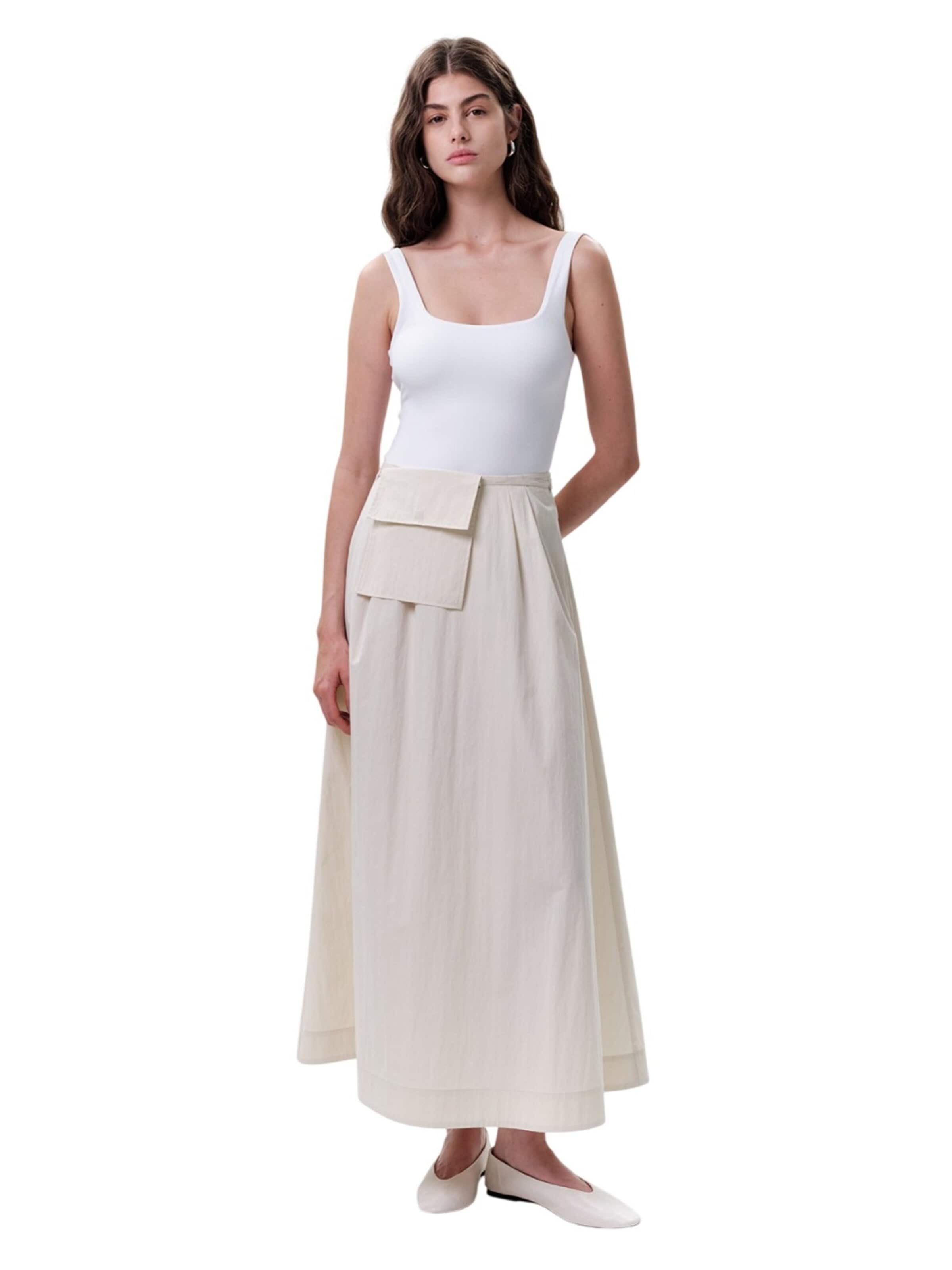 MANUKA Skirt in Grey: front