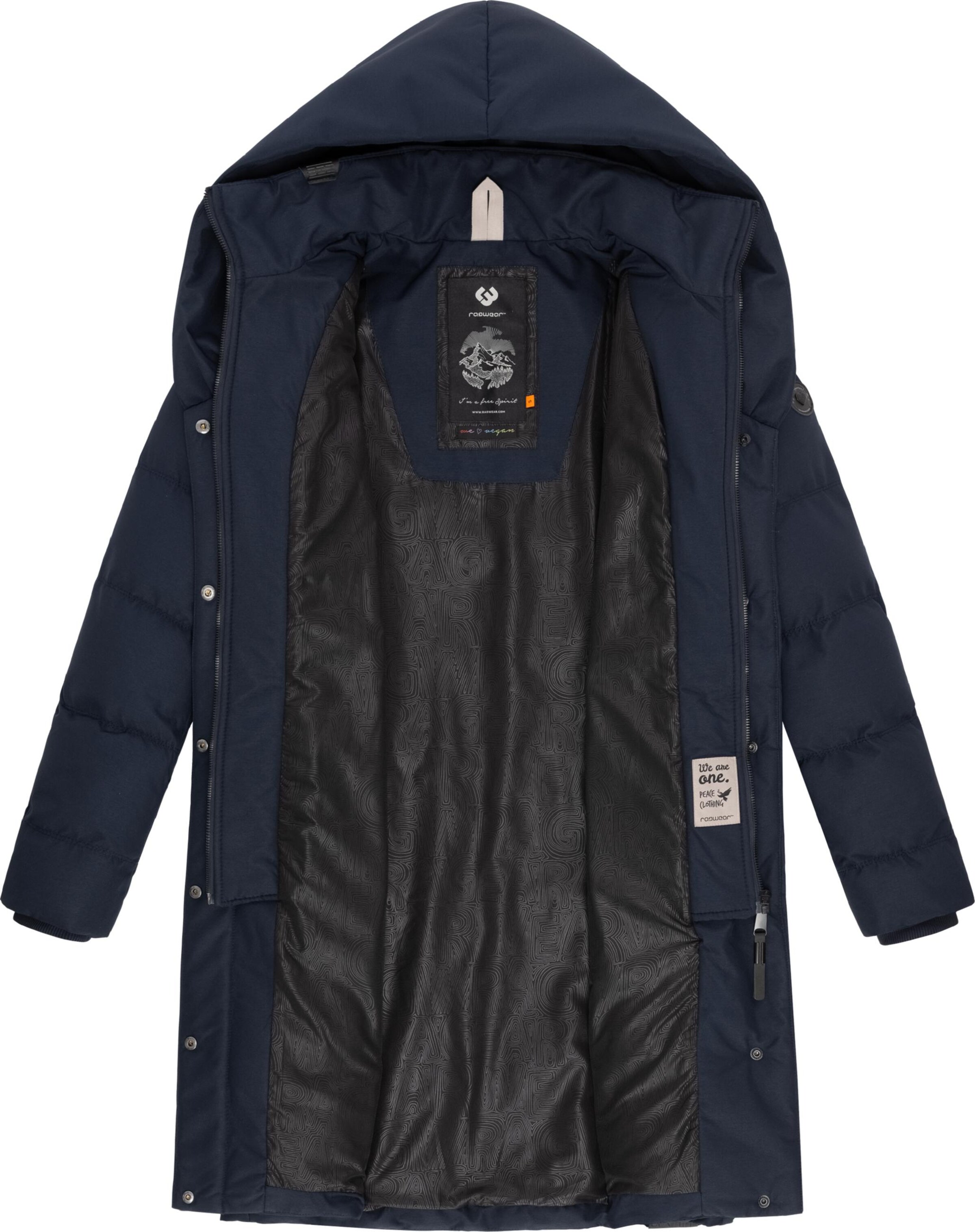 Ragwear Talvemantel 'Natalka', värv sinine