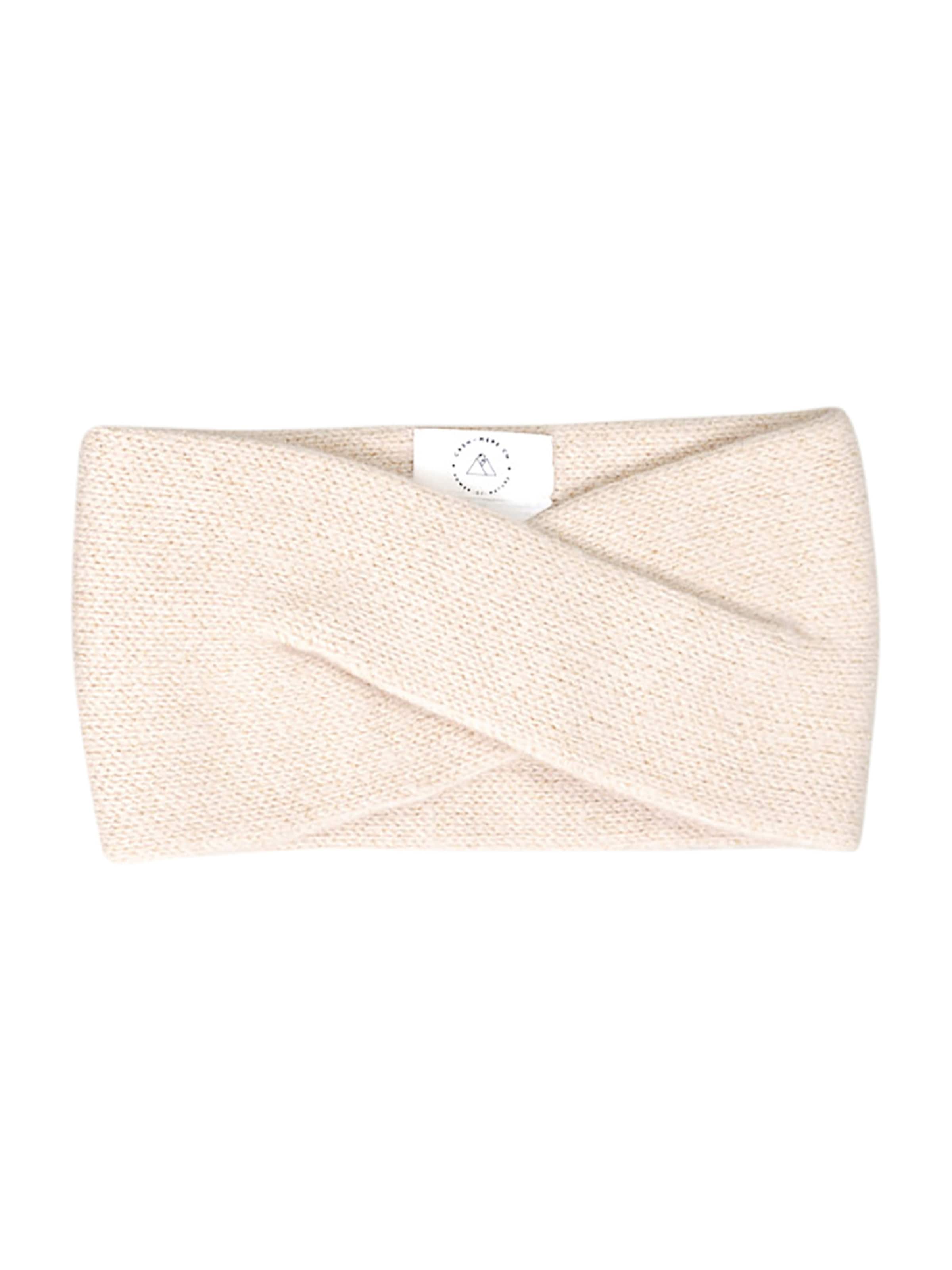 CASH-MERE.CH Pandebånd i beige: forside