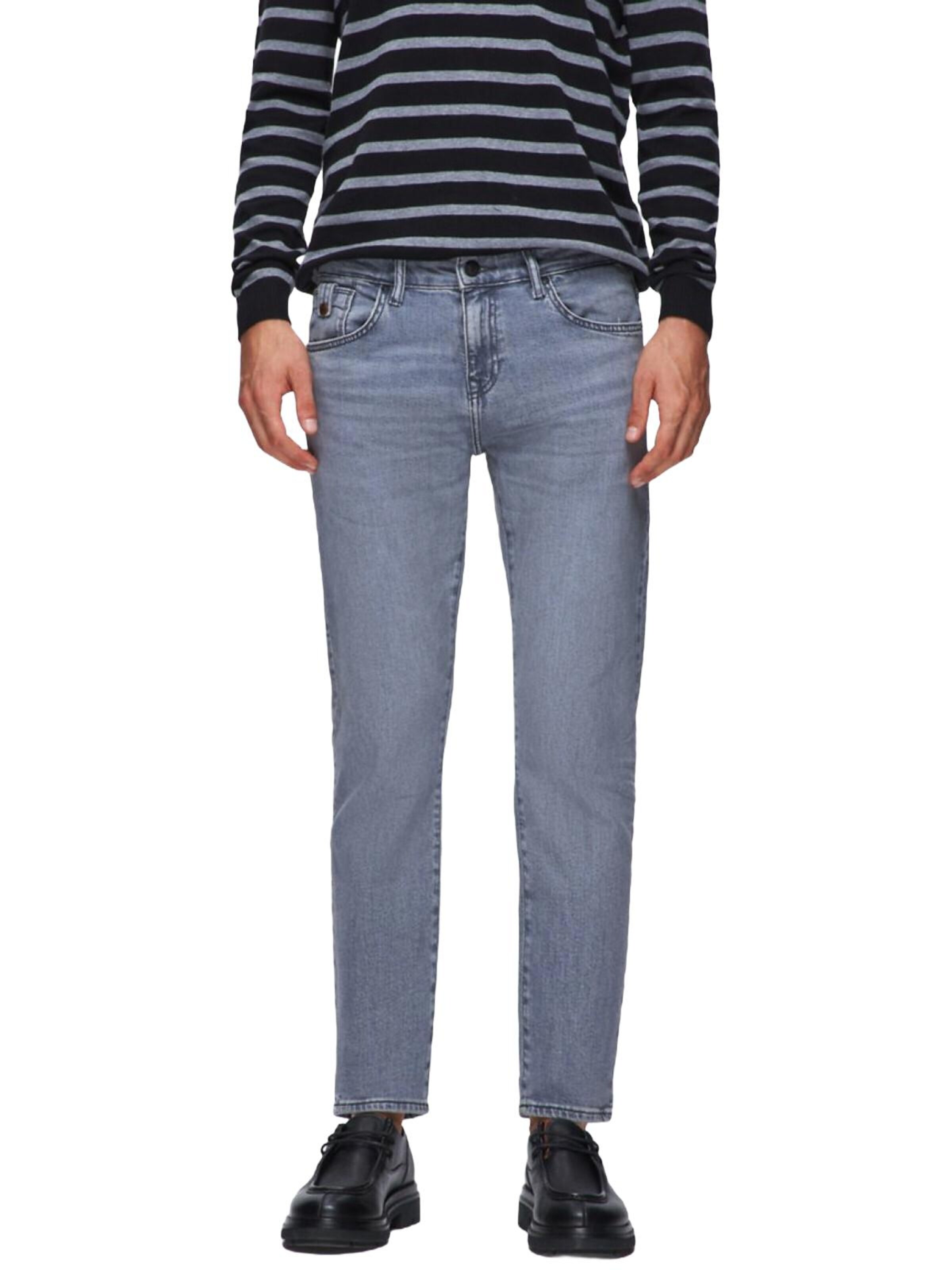 LTB Jeans - Slimfit Vaquero 'LTB Jeans Herren Joshua Skinny Leg Low Waist Jeanshose' en gris: frente