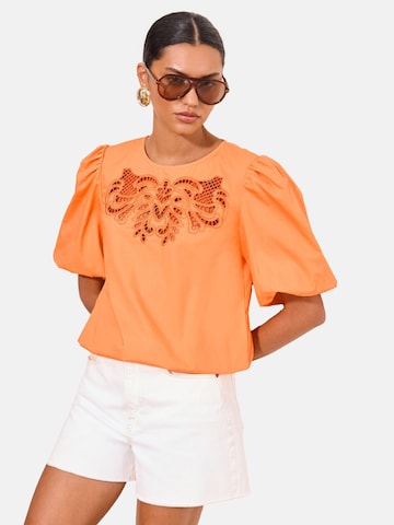 Lipsy Blouse in Oranje: voorkant