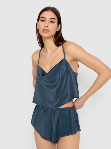 LSCN by LASCANA Short Pajama Set in Blue