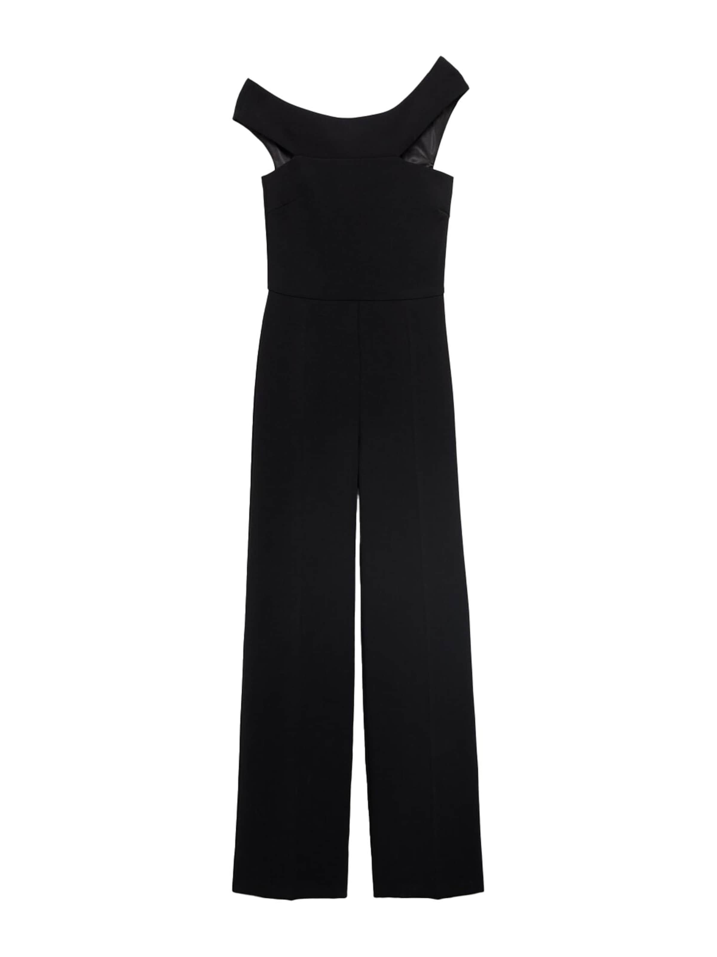 MANGO Jumpsuit 'Yep' in Zwart: voorkant